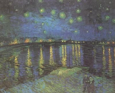 Vincent Van Gogh Starry Night over the Rhone (nn04) France oil painting art